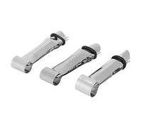 3Pcs Closed Scallop Serrated Crimpers,Closed Curve Plain Crimpers,Stainless Steel Cake Lace Clip Cake Cupcake Cookie Fondant Decorating Tool
