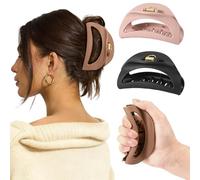 3PCS Cloud Claw Clips for Women, Unsnappable Soft Hair Claws for Lying Down & Driving |Strong Hold Hair Claws for Thick Curly Hair | Cozy Hair Accessories for Sleeping & Travel Gifts (Multicolor)