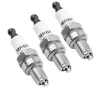 3PCS CMR6H Spark Plug for Stihl FS90 FS100 FS110 FS90R FS100R FS110R HL90 HL110 HT100 MS171 MS181 MS201 MS211 MS251 KM90 BR500 BR550 BR600 Replacement N-GK 3365 Compatible with Trimmer Chainsaw Blower