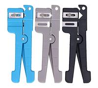 3pcs Coaxial Cable Stripper, Wireless Cable Crimper Tool with 3 Straight and 1 Curved Blade, Fiber Optic Wire Stripping Cutter for 0-7.9mm Coax Cables, Ideal for Home and Profess