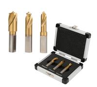 3Pcs Cobalt Spot Weld Drill Bit Set Kit, Spot Weld Ill Bits Spotweld Removal Tool to Separate Spot Welded Panels, High Speed Welder Remover Cutter Tips, 1/4in 5/16in 3/8in