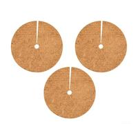 3pcs Coconut Fibre Mulch Discs For Garden Beds Pots And Containers To Enhance Soil Functionality And Plant Vitality(40CM)