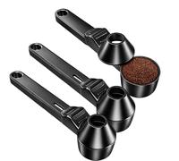 3Pcs Coffee Scoop, Measuring Scoop Set, 3-Piece Stainless Steel Coffee Measuring Spoons, Ergonomic Handle Leak-Proof Design for Coffee Grounds and Protein Powder