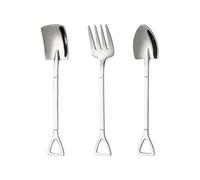 3PCS Coffee Shovel Spoons Watermelons Spoon and Fruit Fork Practical Tablewares Set Multifunctional Kitchen Utensils Outdoor Gatherings Supply
