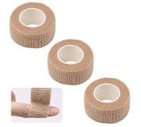 3Pcs Cohesive Finger Tape Self Adherent Cohesive Bandages Breathable Elastic Athletic Tape for Protect Finger and Wrist Veterinary Treatment Protective Furniture 2.5cm Wide x 4m Long (Skin Color)