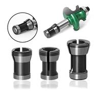 3pcs Collet 6/8mm 1/4 High Precision Adapter Chuck Engraving Trimming Machine Router Milling Cutter Accessories