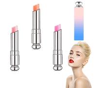 3PCS Color Changing Lipstick, Lip Gloss Colour Changing Lip Balm, Nutritious Tinted Lip Balm, Moisturizer Magic Temperature Color Change Lipstick, Lip Balm Tinted Long Lasting for Lip Repair