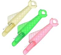 3Pcs Colorful Sewing Needle Inserter,Sewing Threader Needle DIY Tool Sewing Machine Automatic Needle Threader for Small Eyes,Sewing Plastic Wire Loop,Embroidery Floss,Sewing Tools,Sewing Threaders