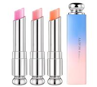 3Pcs Colour Changing Lip Balm, Tinted Lip Balm Crystal Jelly Magic Lipstick Nutritious & Moisturizer Lip Care Set, Protection & Repair Gifts For Young People