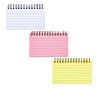 3pcs Colour Spiral Notebooks Thickened Paper and Plastic Writing Pad
