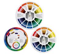 3pcs Colour Wheel, Art Students and Professional Painters Essential Tool, Colour Theory Learning and Studio Painting Projects