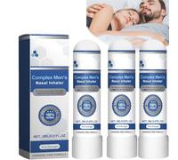 3pcs Complex Men's Nasal Inhaler,Nasal Inhaler Stick for Men, Vitality Nasal Suction Stick Boosts Energy Nasal Suction Stick Prostate Health Inhaler 2ml Provides Everyday Comfort (3)