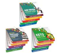 3Pcs Cookbook Magnetic Cheat Sheet Set, Kitchen Cooking Guide Booklet (3 Pcs)
