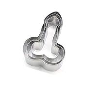 3pcs Cookie Biscuit Cutter Cake Tool Sugar Craft Diy Mould Model penis