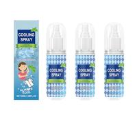 3pcs Cooling Spray for Hot Weather, 50ml Cooling Mist Spray for Face and Body with Peppermint Extract, Moisturizing & UV Protection, Prevents Heat, for Sports, Outing, Camping & Summer Commuting