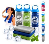 3Pcs Cooling Towel, 100x30 cm Ice Towels for Neck Men Women, Quick Dry Ice Cool Microfibre Sweat Towel, Soft Breathable for Outdoor Work,Gym,Camping,Travel,Yoga,Sports,Fitness,Daily Use (Set1)