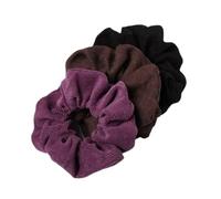 3pcs Cord Scrunchie Corduroy Fabric Scrunchies Set Elastic Hair Bands Ponytail Hair Tie Rope Headwear(R color)