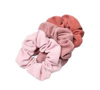 3pcs Cord Scrunchie Corduroy Fabric Scrunchies Set Elastic Hair Bands Ponytail Hair Tie Rope Headwear(E color)