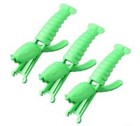 3pcs Crawfish Peeler Tool Set Featuring Nail Protection and Finger Cleanliness for Simple Crawfish Tail Shell Removal in Home and Professional Kitchens (green)