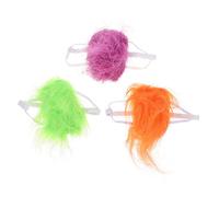 3pcs Creative Pet Wig for Dogs and Cats Stylish Halloween Costume Accessory Lightweight and Easy to Wear for Parties and Festivals Random Color