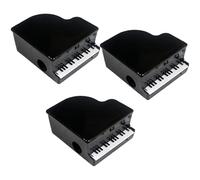 3Pcs Creative Piano Shaped Manual Pencil Sharpeners - Portable Compact Sharpeners for Office Home School Supplies