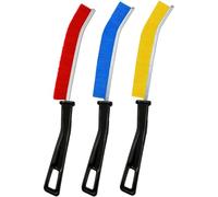 3PCS Crevice Cleaning Brush Set, Hard Bristle Gap Cleaning Brush, Multifunctional Grout Brush & Window Track Brush, Narrow Corner Cleaning Tools for Bathroom, Kitchen, Tile Groove & Window Sill