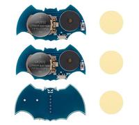 3pcs Cricket Noise Items, Bat Shape Cricket Noise Maker Annoying Noise Machine with 16 Sounds Noise Beeping Maker Hidden Cricket Noise Stuff Generator for Home School Party (Blue)