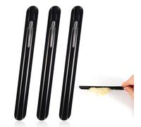 3Pcs Crumb Sweeper, Table Crumbers for Servers Aluminum Black Bread Crumber Cleaner With Pocket Clip for Tablecloth in Restaurants and Home