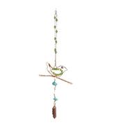 3pcs Crystal Wind Chime Suncatcher Bedroom Balcony Patio Sun Moon Prism Pendant Good Home Hanging Prisma Garden Art Decorations(Style07)