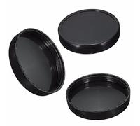 3pcs Cup Lids No Holes Replacement Cup Parts Compatible with Magic Bullet Juicer 250W Black