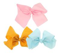 3pcs Cute Bow Hair Clips Polyester Bow Clips Toddler Girl Hair Clips Multicolor Bow Hair Clips Lightweight Small Bow Hair Clips Decoration Girl Hair Accessories
