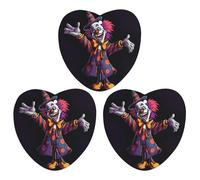 3PCS Cute Cartoon Clown Car Air Freshener Hanging Scented Cards Cute Gray Car Fresheners Long Lasting New Cars Scents for Women Men Natural Air Freshener with Lanyard Automotive Freshies