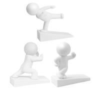 3PCS Cute Door Stopper, 12.2 * 12cm ABS Decorative Door Stops Indoors, Non-Slip Bottom Mat Design with A Lower Wedge-Shaped Front to Protect Your Floor