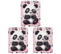 3PCS Cute Panda Car Air Freshener Hanging Scented Cards Cute Gray Car Fresheners Long Lasting New Cars Scents for Women Men Natural Air Freshener with Lanyard Automotive Freshies