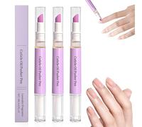 3PCS Cuticle Pusher Oil Pen - 2026 New Sassy Ceramic Tip Cuticle Remover Pens, 2-in-1 Nail Care Tool Moisturizer & Pusher for Dry Nails, Hydrates Cuticles, Promotes Nail Shine & Smoothness