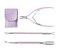 3Pcs Cuticle Trimmer With Cuticle Pusher Cuticle Nipper Stainless Steel Cuticle Remover Cutter Pedicure Manicure Tools