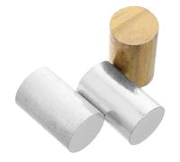 3pcs Cylindrical Metal Density Set for Physics Classroom Experiments | Copper Iron Aluminium Bars, Smooth Polished Surfaces, Supports Mass Volume Measurement with Graduated Cylinders and Calipers