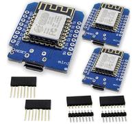 3pcs D1 Mini WiFi ESP8266 ESP-12F CH340G WLAN Micro USB Lua Development Board Module 3.3V 500mA compatible with Arduino - UMTMedia®