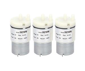 3Pcs DC 6V Mini Diaphragm Type Air Pumps Micro Electric Air Pumping Micro Vacuum Motor 3L/min 3W Ultra Silent for Fish Tanks Aquariums