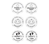 3pcs Decision Coin for New Parents,Mummy's Turn or Daddy's Turn, Stain/less Ste/el Coin Decision, Newborn Ba/by Gifts for Mum Dad, Personalized New Parent Gifts & Newborn Ba/by Essentials