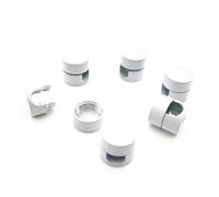 3pcs Decorative Metal Cable Anchors for Stylish Wire Organization for Any Setting (White)