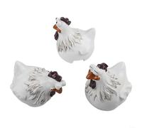 3PCS Decorative Rooster Ornaments for Creating a Fun Garden Atmosphere