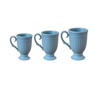 3Pcs Delicate French Royal Miniature Coffee Cup Model Figure Set Hand Painted Design for 1/12 Doll House Collection Collectible Doll House Miniature Cup