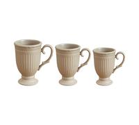 3Pcs Delicate French Royal Miniature Coffee Cup Model Figure Set Hand Painted Design for 1/12 Doll House Collection Miniature Coffee Cup Set