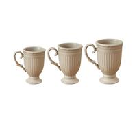 3Pcs Delicate French Royal Miniature Coffee Cup Model Figure Set Hand Painted Design for 1/12 Doll House Collection Handpainted Miniature Coffee Cup