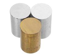 3pcs Density Experiment Set, Cylinder Specimens | Three-piece Classroom Apparatus, Supports Volume Displacement and Geometric Methods, Smooth Polished Surfaces, Guidance