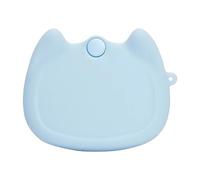 3pcs Denture Case Silicone Tray Box Dental Braces Retainer Vent Holes False Teeth Protective for False Teeth(Light Blue)