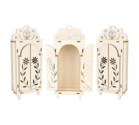 3pcs Dia De Los Muertos Picture Frames, Wooden Day of The Dead Shadow Box Altar Practical Mexican Style Memorial Ofrenda Supplies for Day of The Dead Decorations Decor