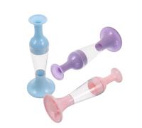3pcs Diamond Art Craft Tool for Beginners, Flower Pot Shape | Plastic Build, Anti-roll Base and Ergonomic Design, Stable on Desk for DIY Crafts and Workshop Use