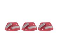 3Pcs Diamond Grinding Shoes, Trapezoid Concrete Floor Cutting Tool with 2 Long Teeth, 30 Grits 6 - Hole Diamond Grinding Block for Uneven Ground and Paint Removal